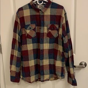 Vans Men’s Size XL Plaid Button-Down Shirt